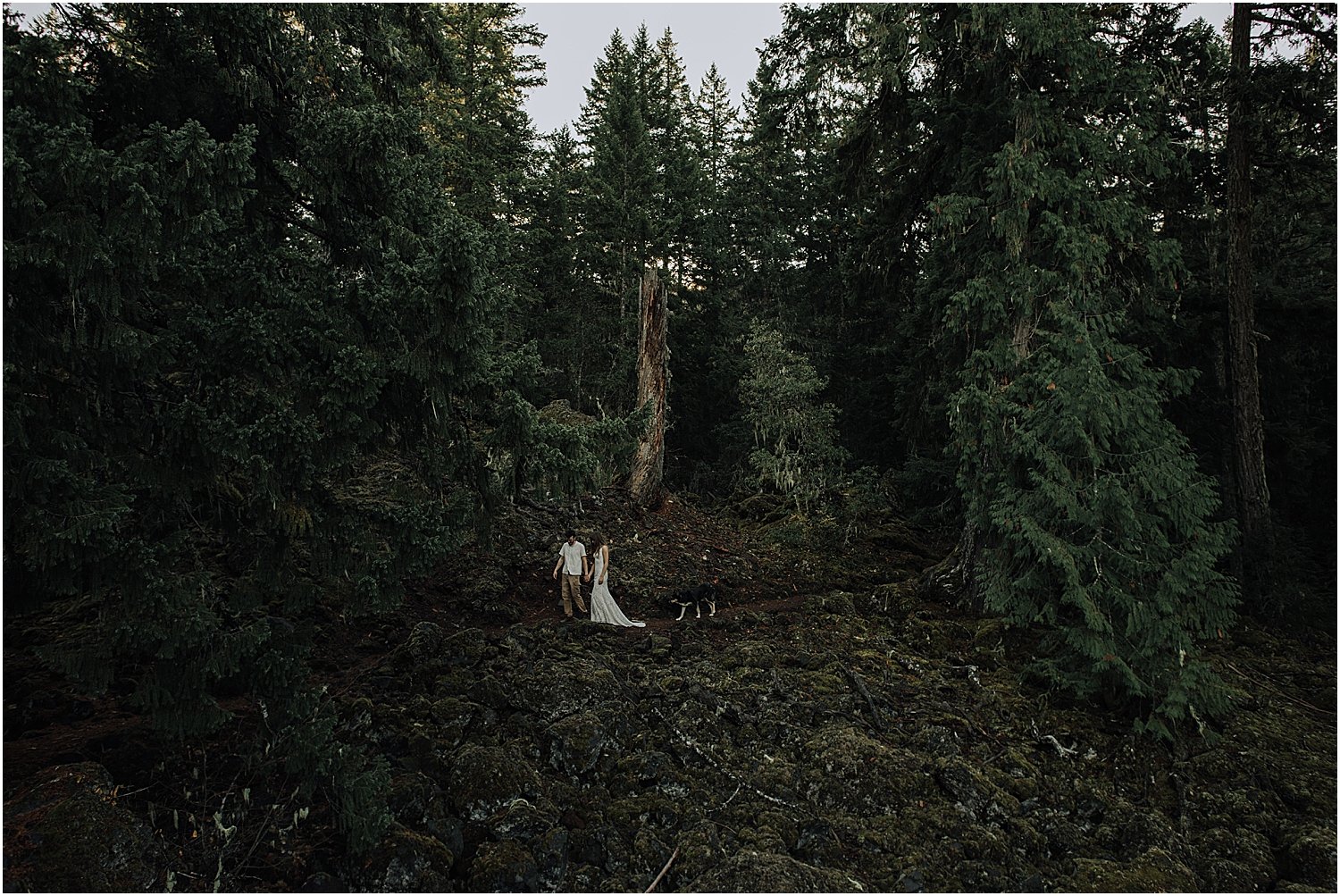oregon waterfall adventure elopement inspiration at proxy falls with destination wedding photographer naomi levit