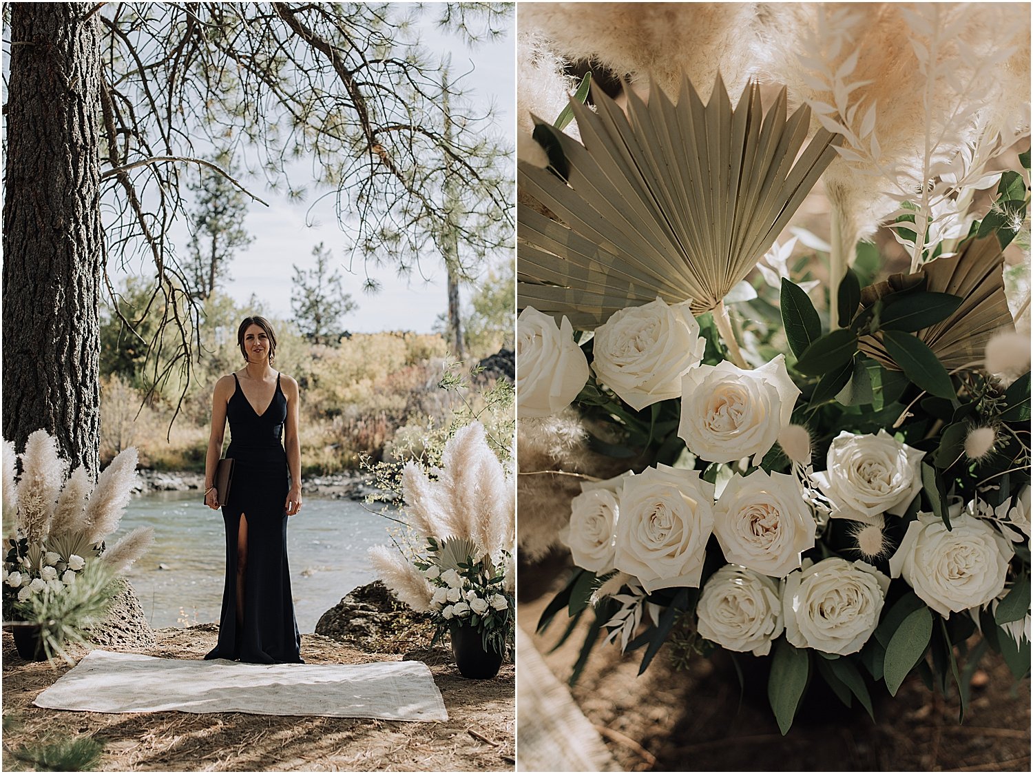 reagan and jared's dillon falls elopement in bend oregon with wedding photographer naomi levit