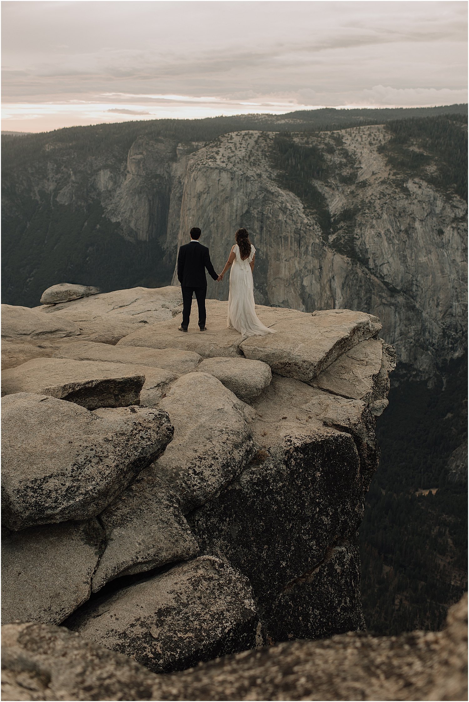 jenna and alex's adventurous yosemite elopement along the merced river and taft point
