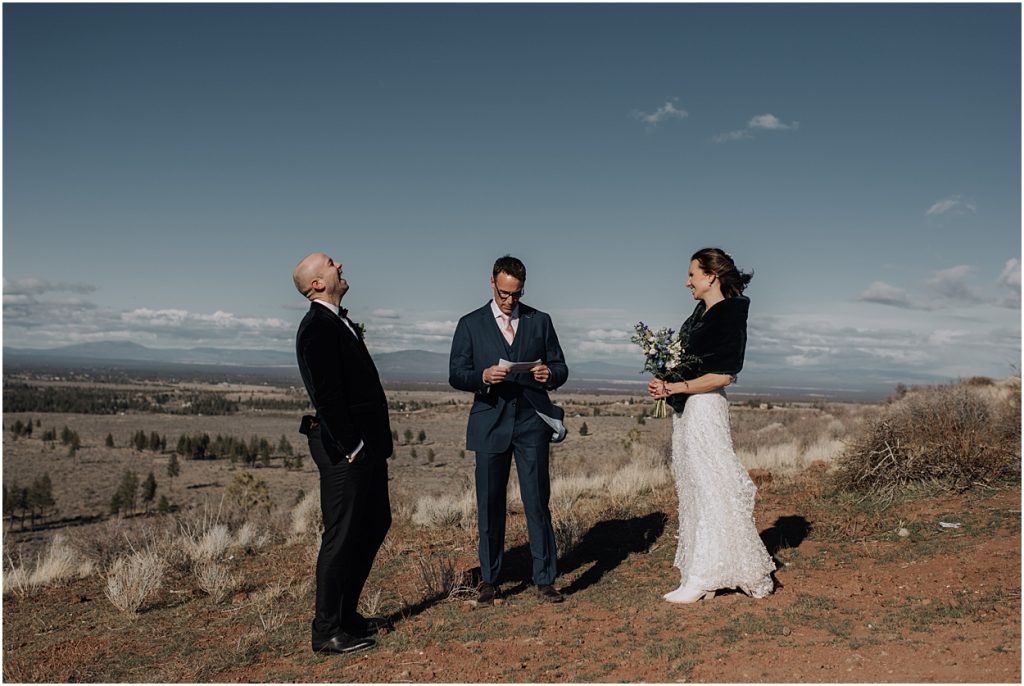 intimate spring desert wedding in bend oregon