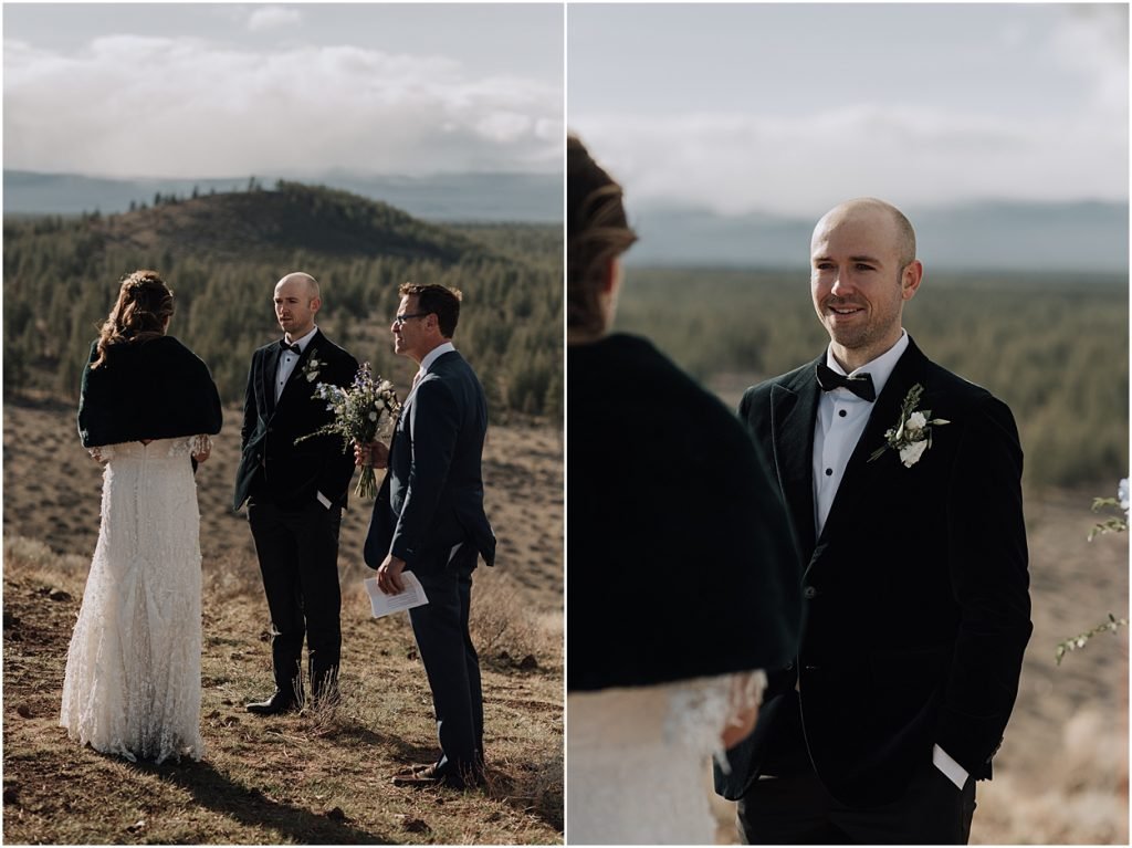 intimate spring desert wedding in bend oregon