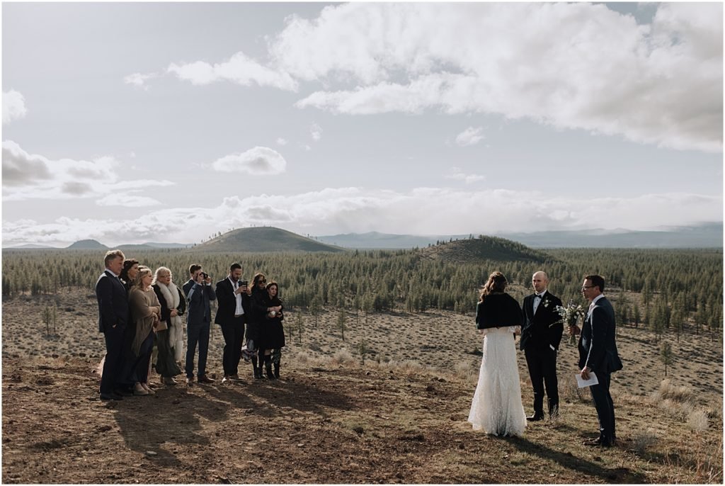intimate spring desert wedding in bend oregon
