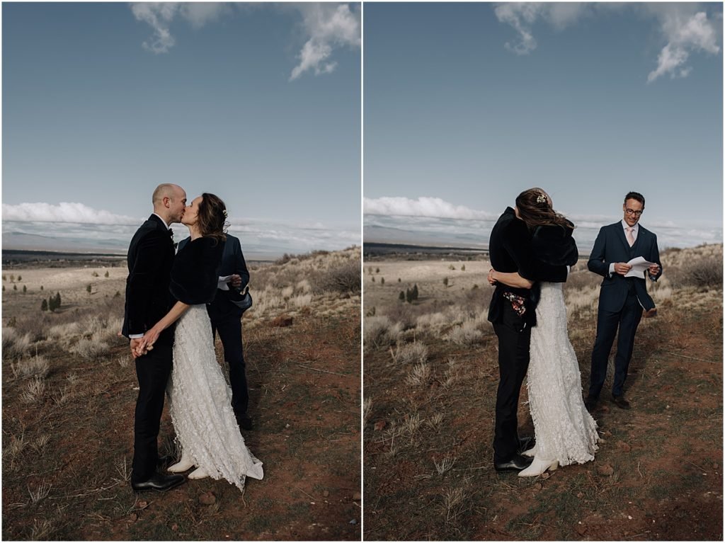 intimate spring desert wedding in bend oregon