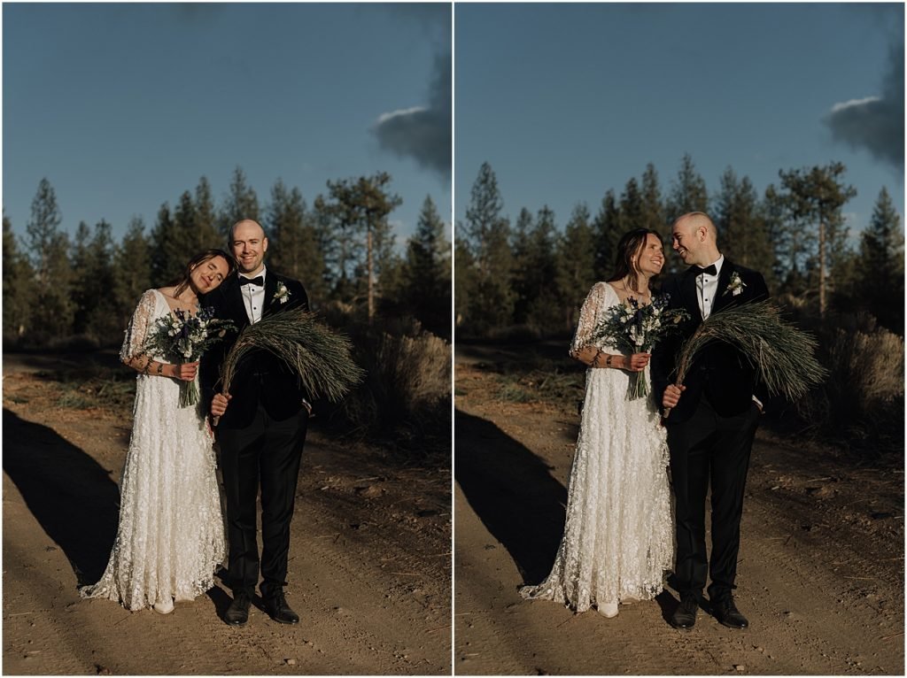 intimate spring desert wedding in bend oregon