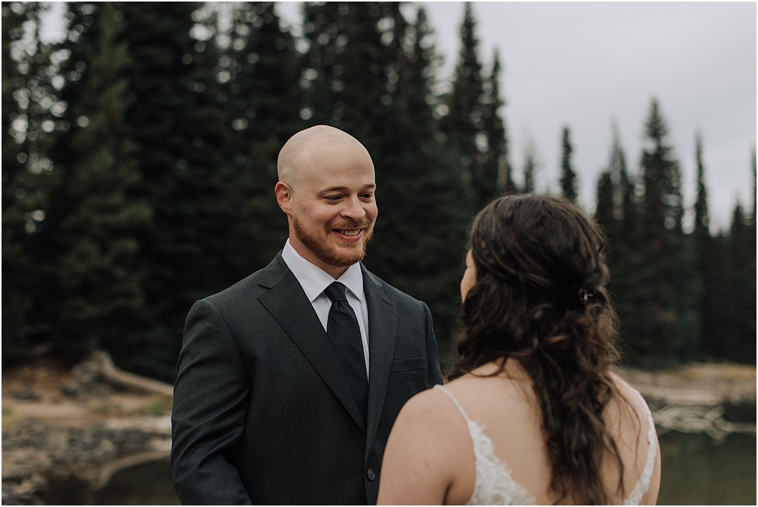 sunrise canoe elopement at sparks lake oregon