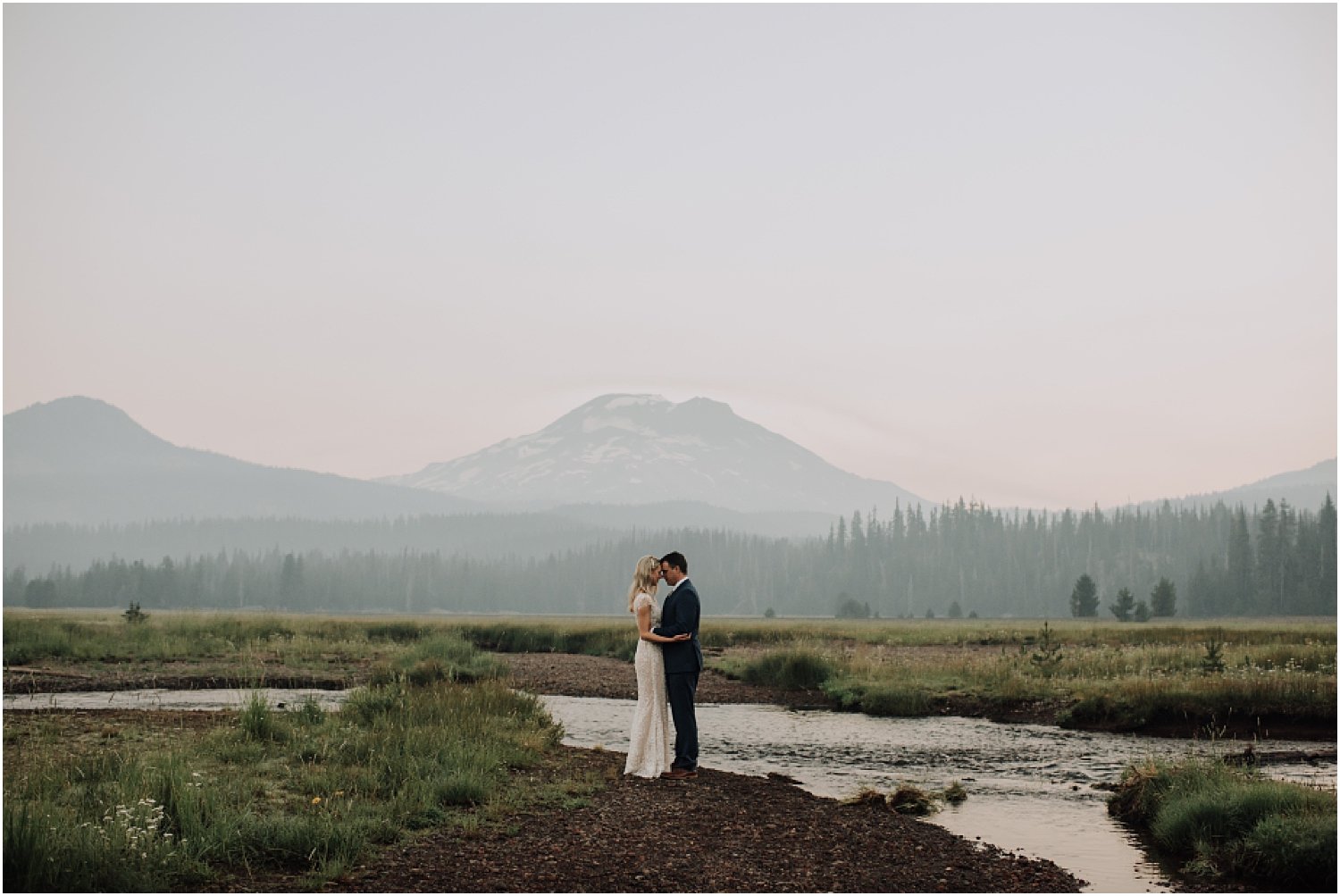 epic adventure elopement at sparks lake near bend oregon