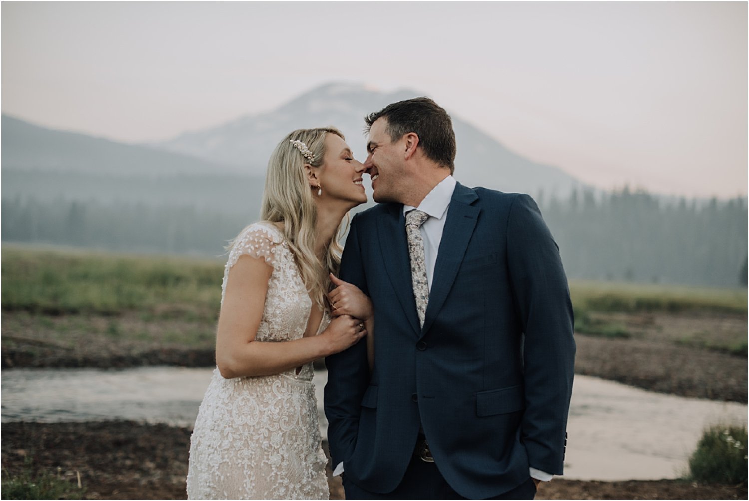 epic adventure elopement at sparks lake near bend oregon