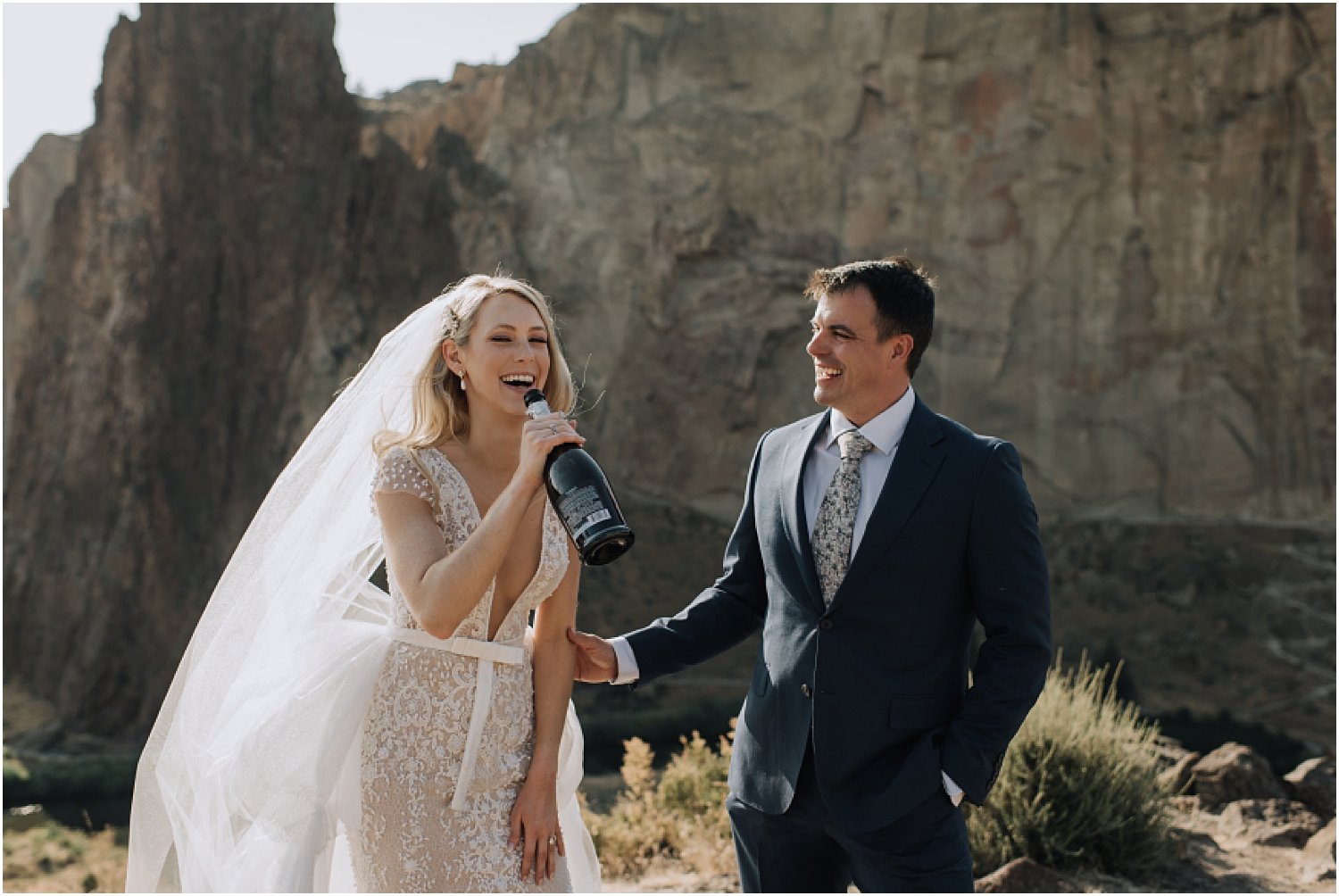 gorgeous intimate wedding at smith rock state park in central oregon