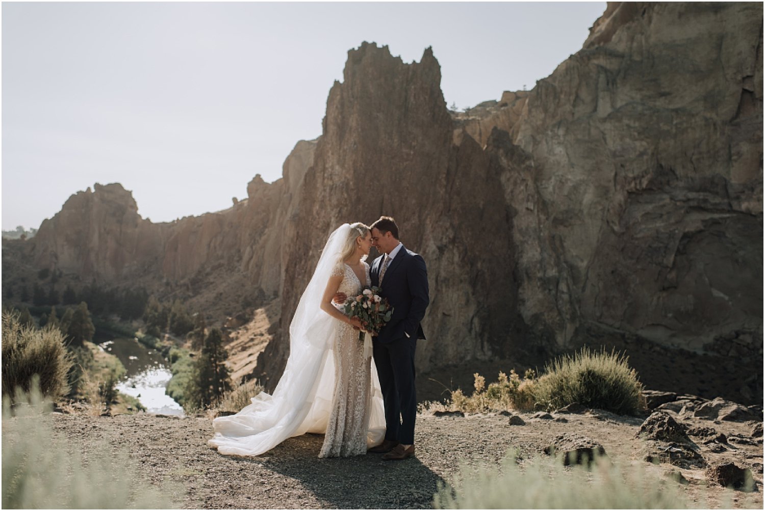 gorgeous intimate wedding at smith rock state park in central oregon