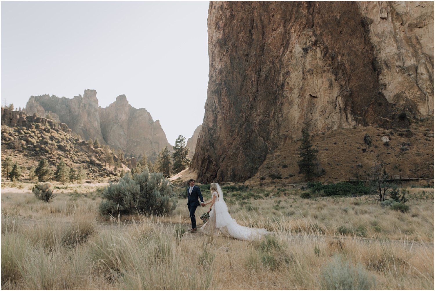 gorgeous intimate wedding at smith rock state park in central oregon