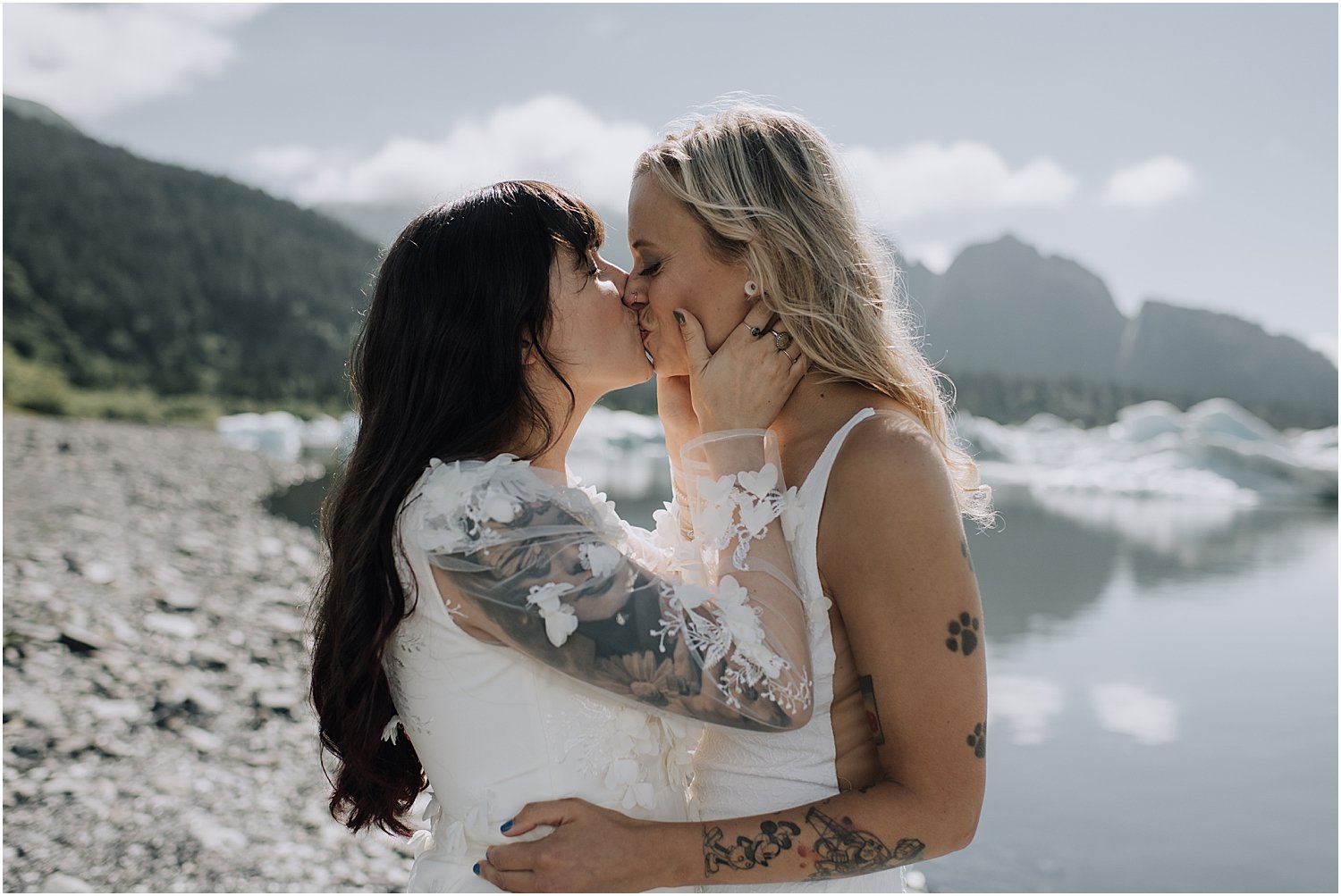 adventurous glacier helicopter elopement in seward alaska