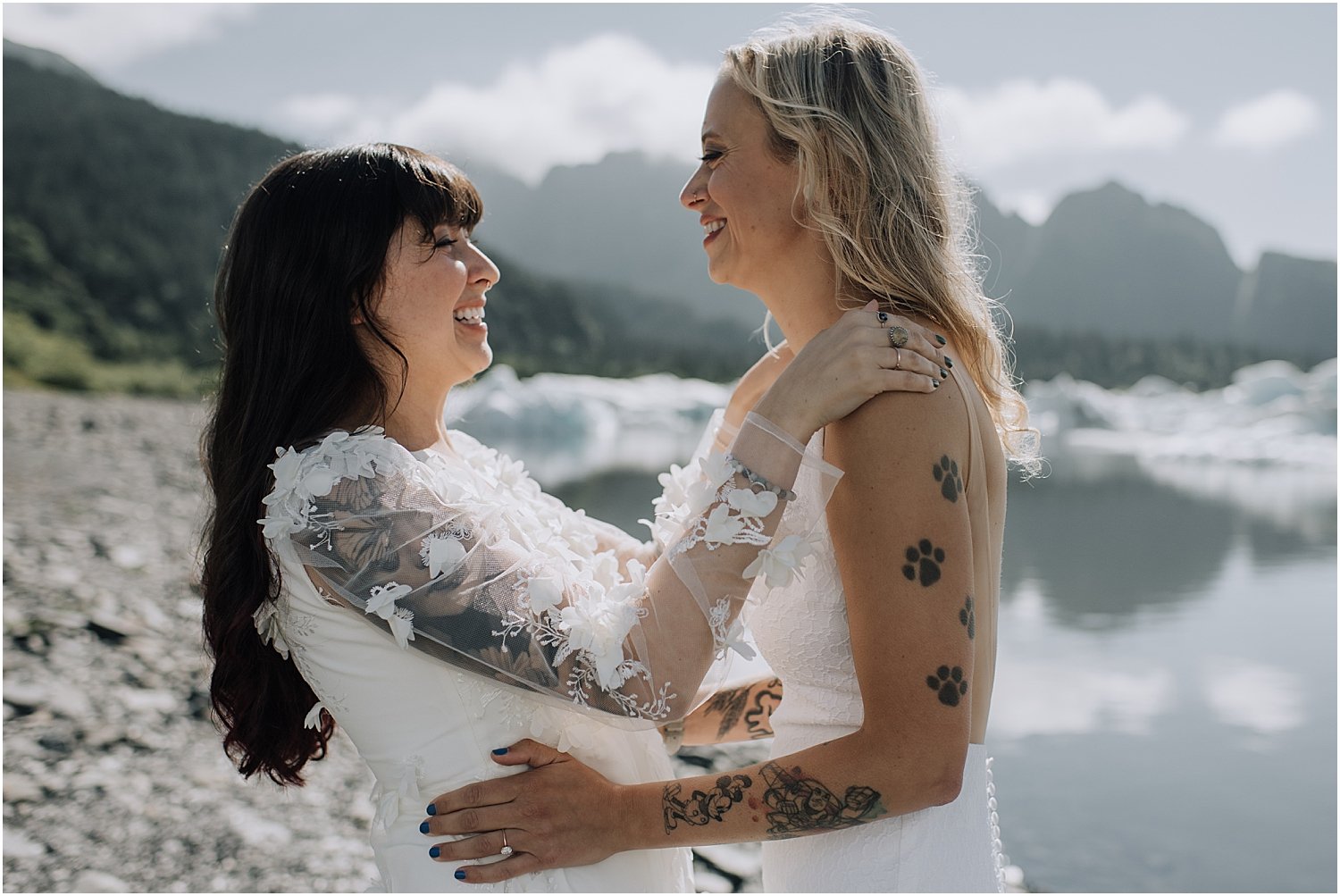 adventurous glacier helicopter elopement in seward alaska