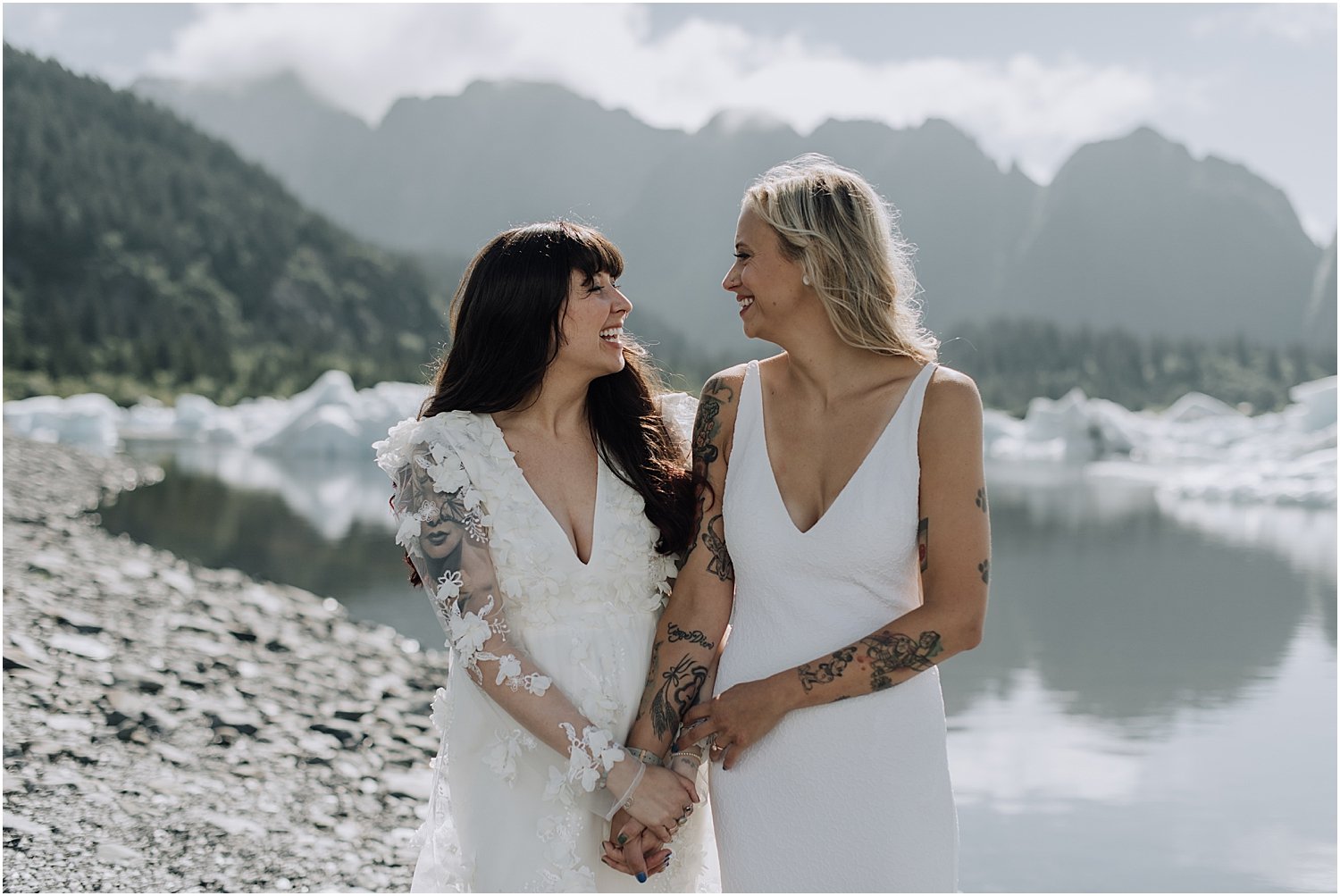 adventurous glacier helicopter elopement in seward alaska