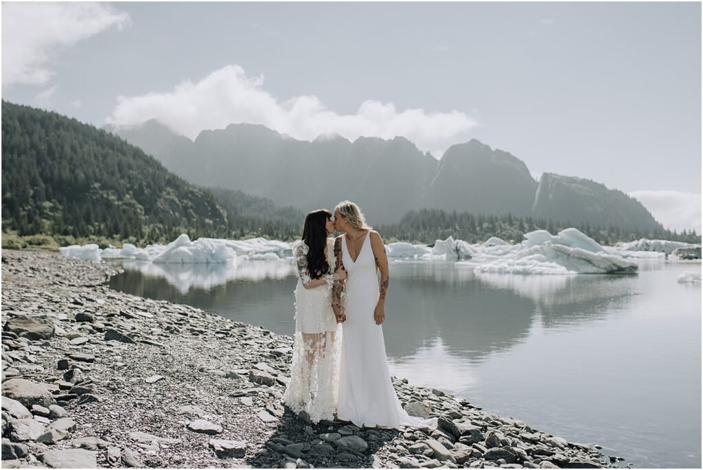adventurous glacier helicopter elopement in seward alaska