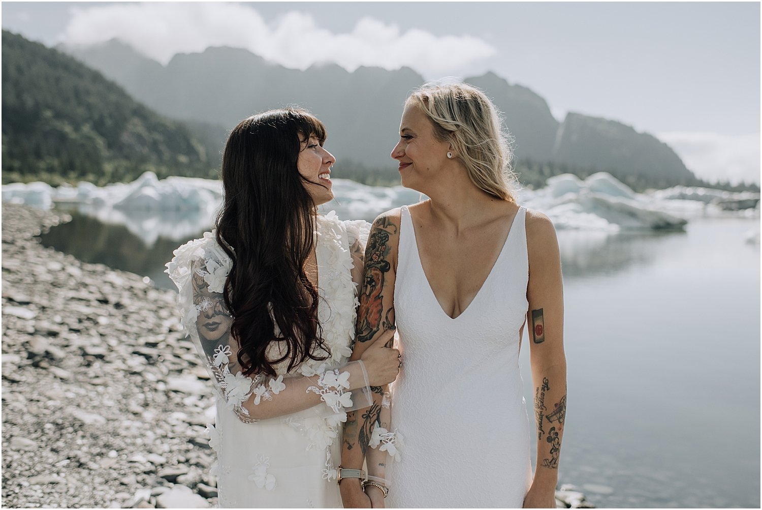 adventurous glacier helicopter elopement in seward alaska