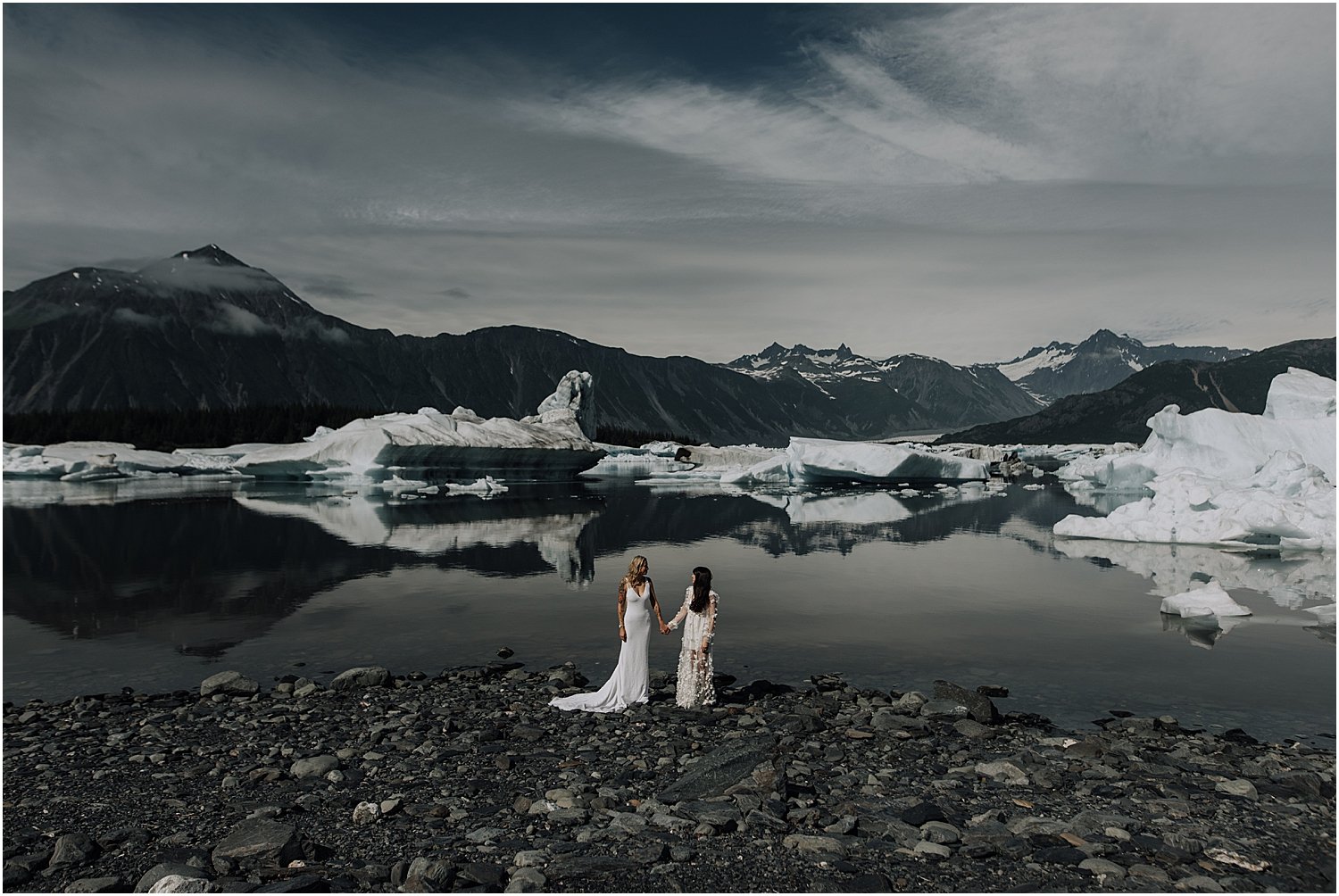 adventurous glacier helicopter elopement in seward alaska