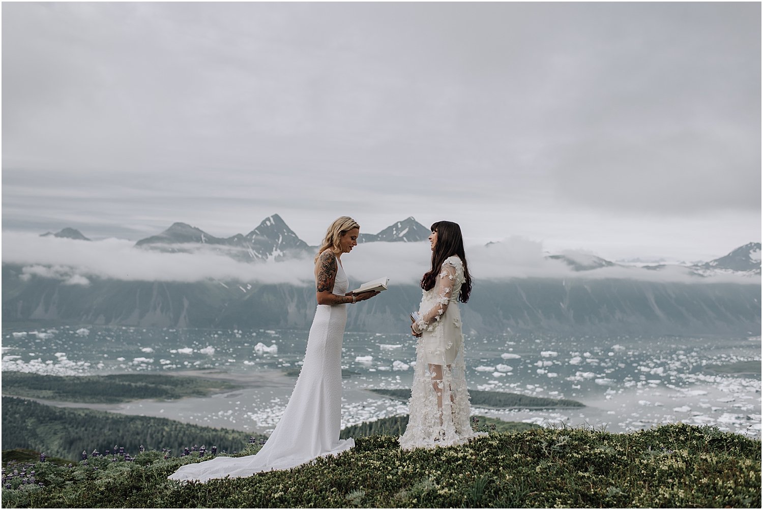 adventurous glacier helicopter elopement in seward alaska