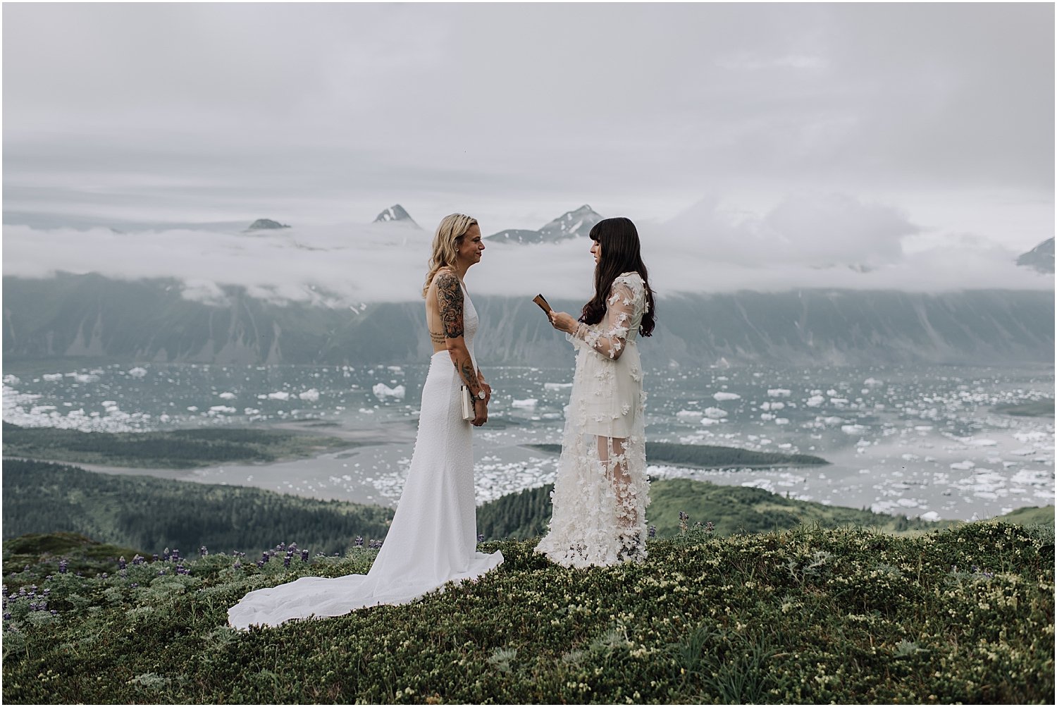 adventurous glacier helicopter elopement in seward alaska