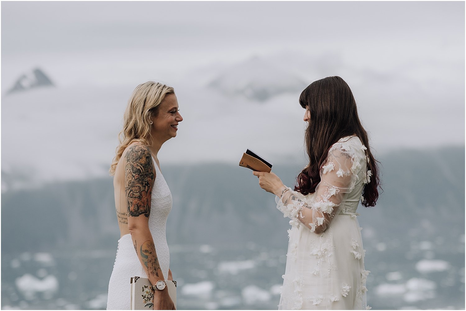 adventurous glacier helicopter elopement in seward alaska