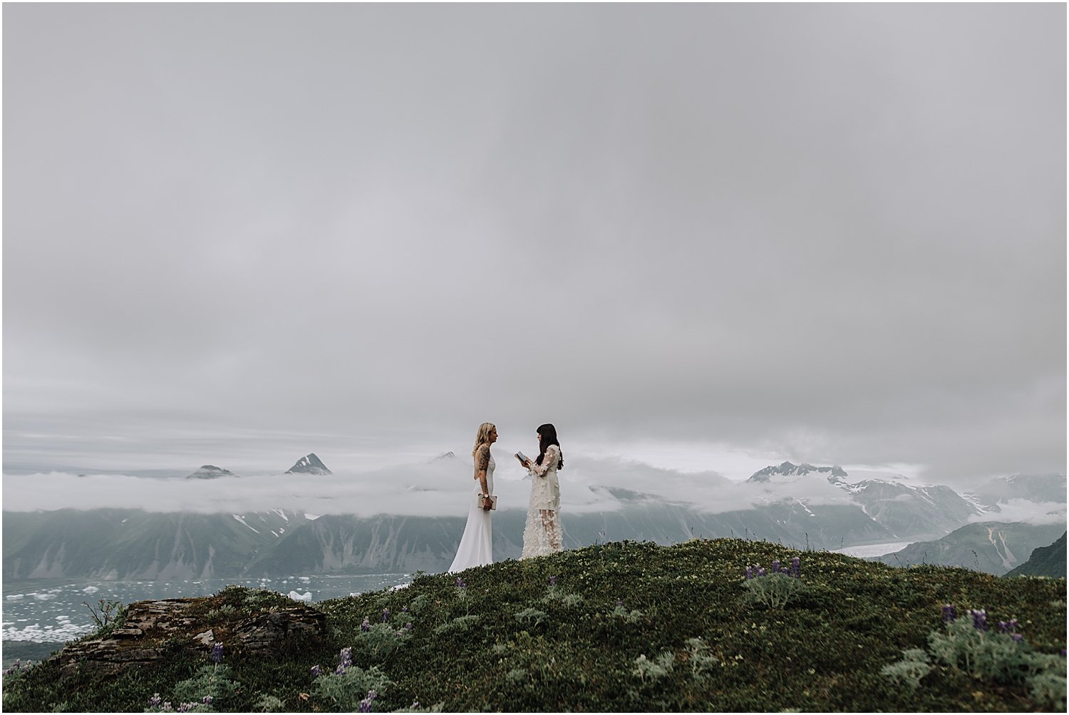 adventurous glacier helicopter elopement in seward alaska