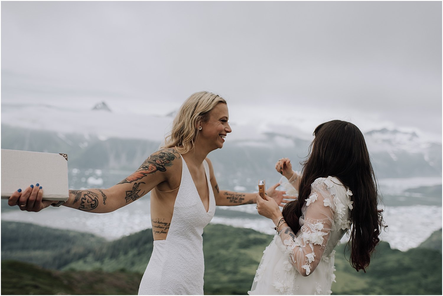 adventurous glacier helicopter elopement in seward alaska