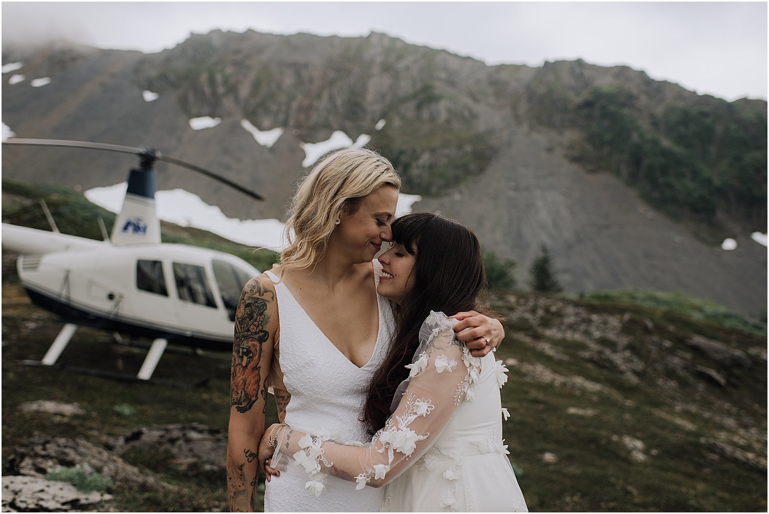 adventurous glacier helicopter elopement in seward alaska