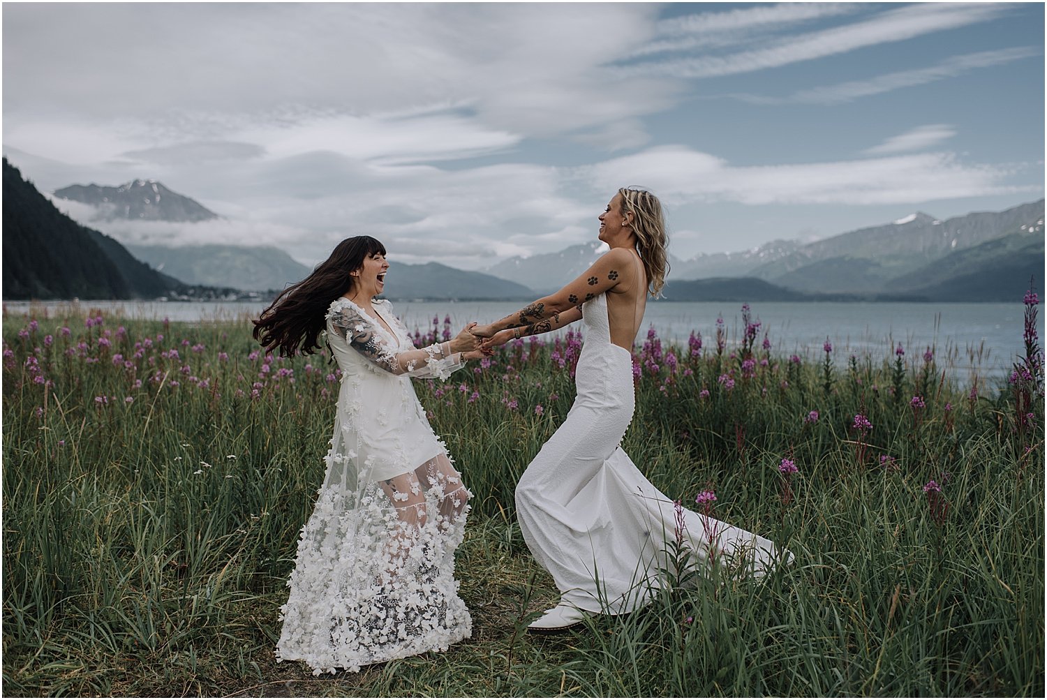 adventurous glacier helicopter elopement in seward alaska