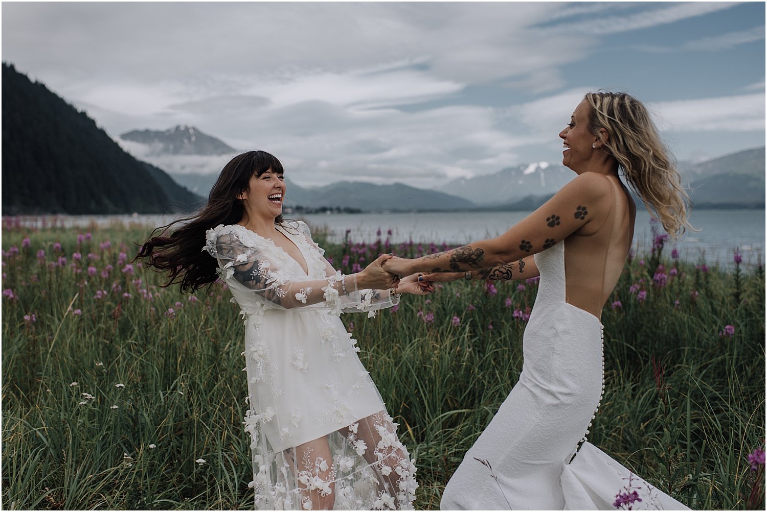 adventurous glacier helicopter elopement in seward alaska