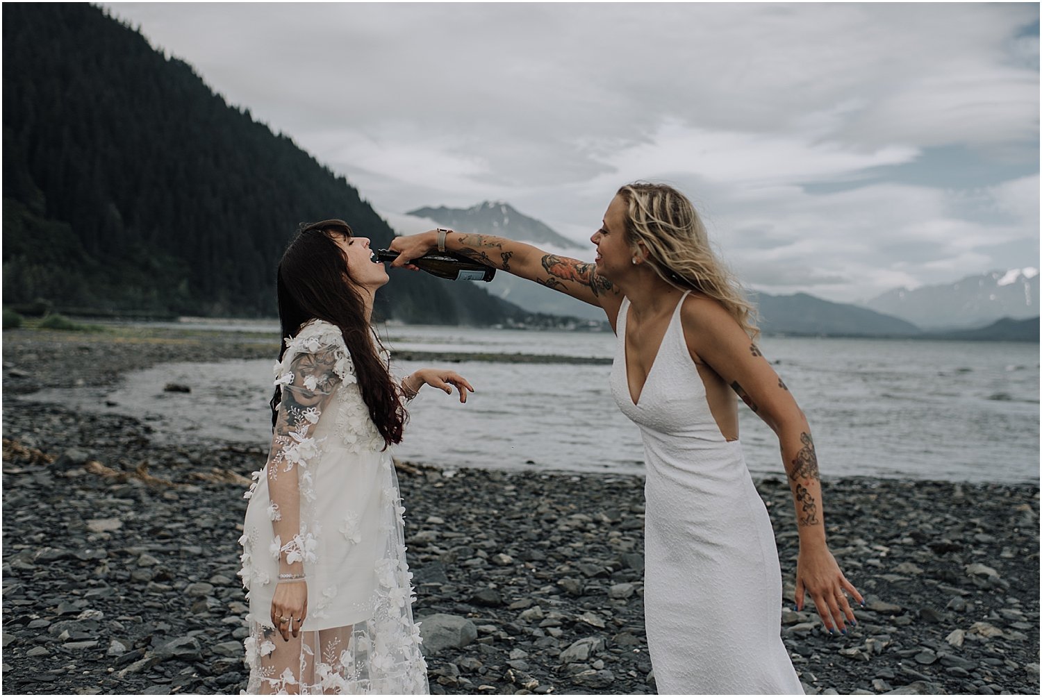 adventurous glacier helicopter elopement in seward alaska