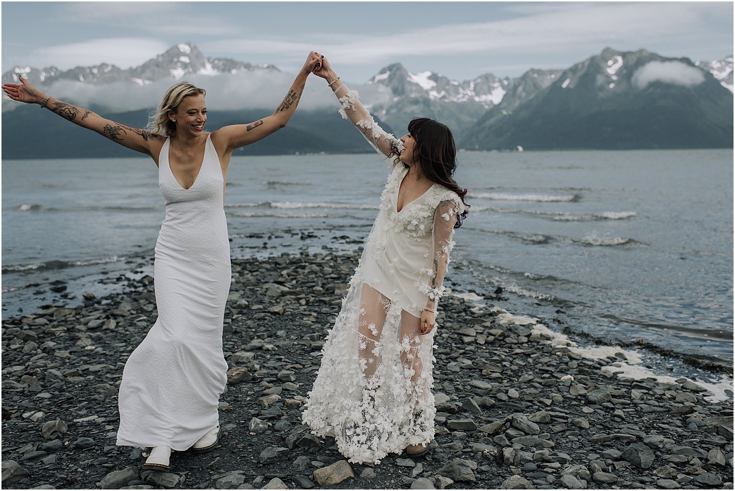 adventurous glacier helicopter elopement in seward alaska